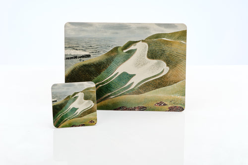 Melamine ' Westbury Horse' by Eric Ravilious coaster or placemat