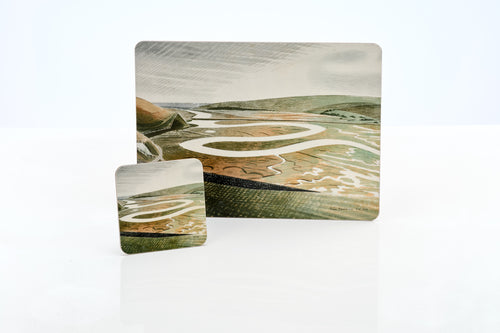 Melamine ' Cuckmere Haven' by Eric Ravilious coaster or placemat