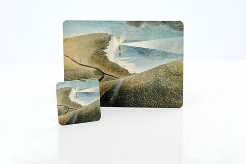 Melamine 'Beachy Head' by Eric Ravilious coaster or placemat