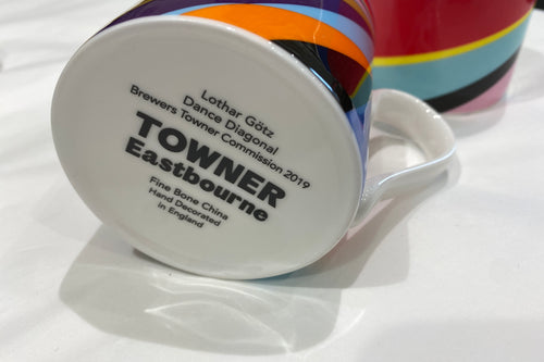 Lothar Götz, Dance Diagonal Bone China Mug - Exclusive to Towner