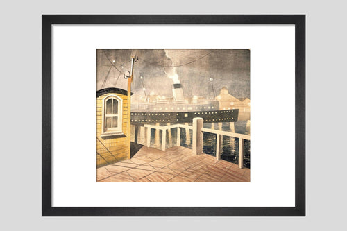 Channel Steamer Leaving Harbour - Custom Print