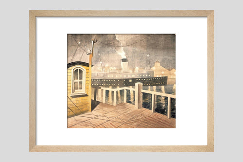 Channel Steamer Leaving Harbour - Custom Print