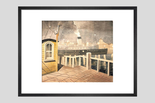Channel Steamer Leaving Harbour - Custom Print