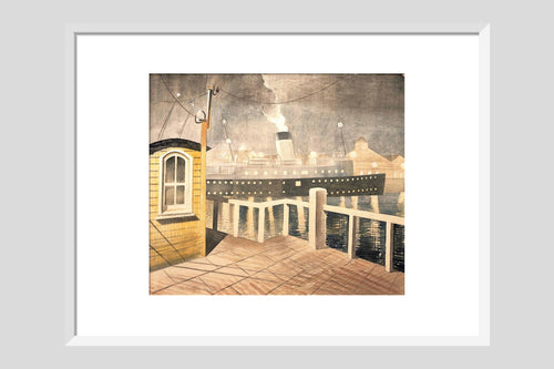 Channel Steamer Leaving Harbour - Custom Print