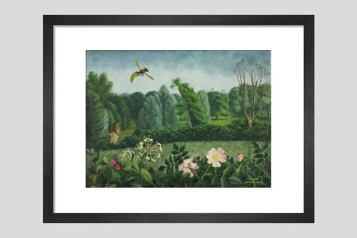 Hornet with Wild Roses - Custom Print