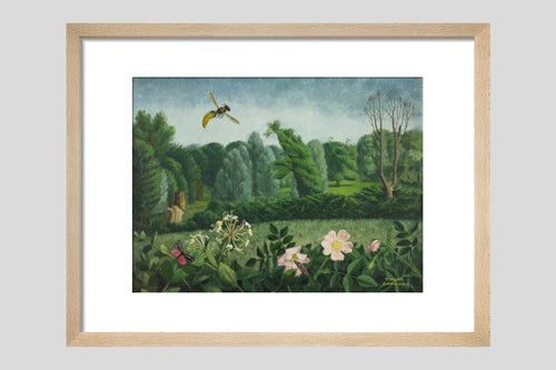 Hornet with Wild Roses - Custom Print