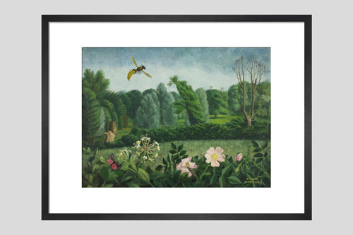 Hornet with Wild Roses - Custom Print