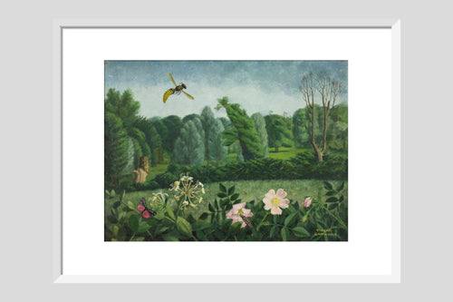 Hornet with Wild Roses - Custom Print