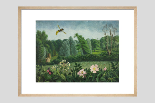 Hornet with Wild Roses - Custom Print