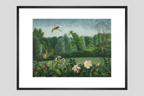 Hornet with Wild Roses - Custom Print