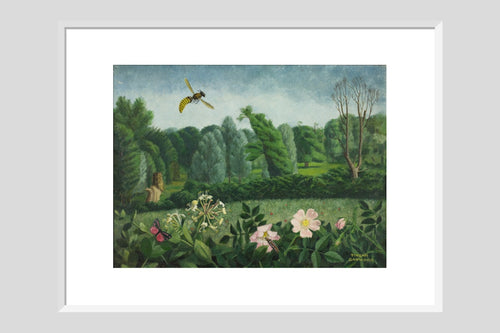 Hornet with Wild Roses - Custom Print