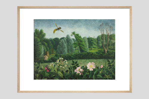 Hornet with Wild Roses - Custom Print