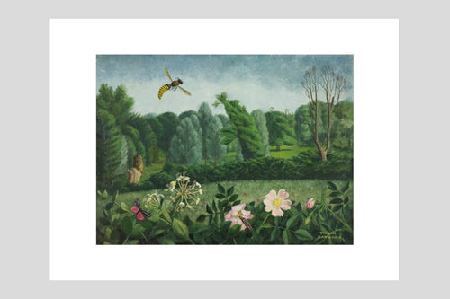 Hornet with Wild Roses - Custom Print