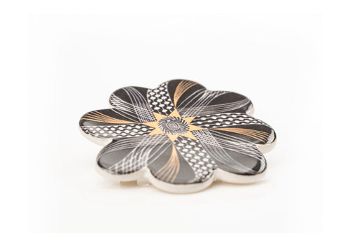Corsage Ceramic Brooch (Yellow), design by Eric Ravilious