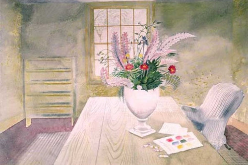 Eric Ravilious, Flowers on Cottage Table (1937/38) - Limited Edition Giclee Print