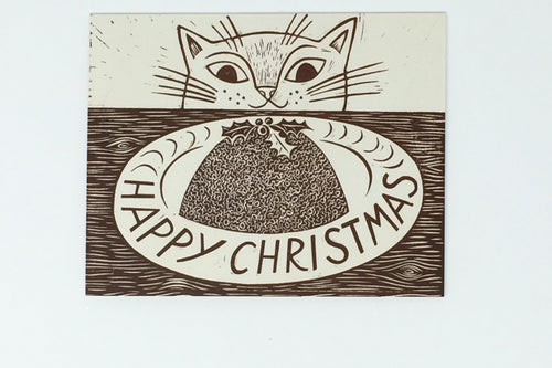 Emily Sutton Christmas Cards - Christmas Cat, 6 card pack