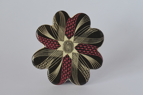 Corsage Ceramic Brooch (Pink), design by Eric Ravilious
