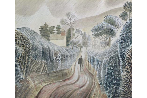 Eric Ravilious - Wet Afternoon -Limited Edition Giclee Print