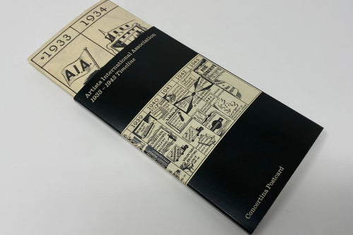 AiA Timeline - concertina postcard