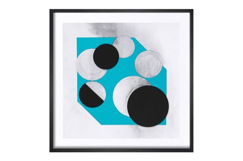 Nigel Hall, Blink: Turquoise  - Artists Limited Edition Framed Print