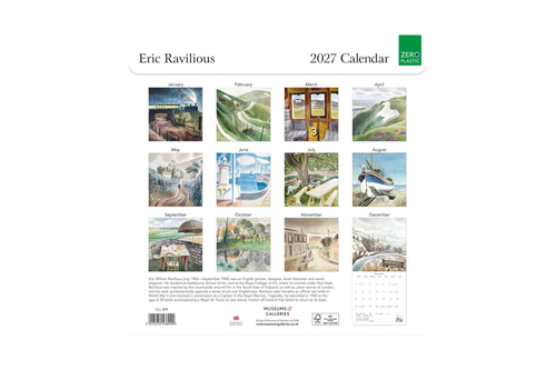 Eric Ravilious 2027 wall calendar