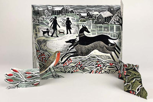 3D Advent Calendar - 'Whippet Wonderland' by Angela Harding