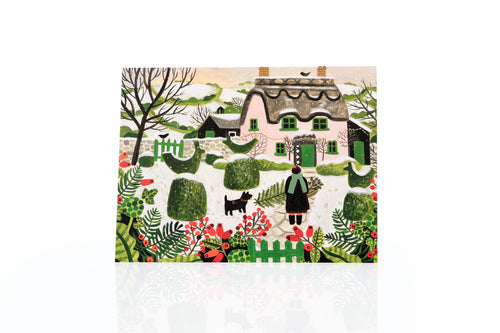 Vanessa Bowman Christmas Cards - 'Pink Cottage' 6 card pack