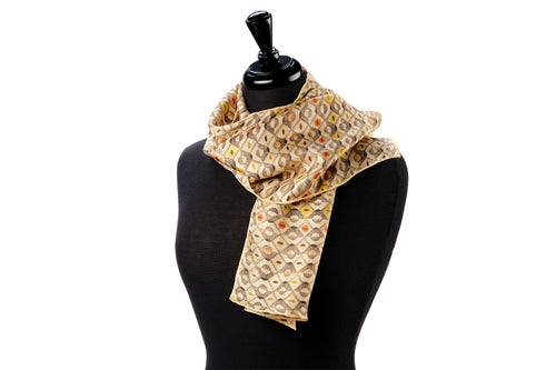 'Geometric' silk scarf - Tirzah Garwood