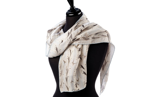 'Feathers' silk scarf - Tirzah Garwood