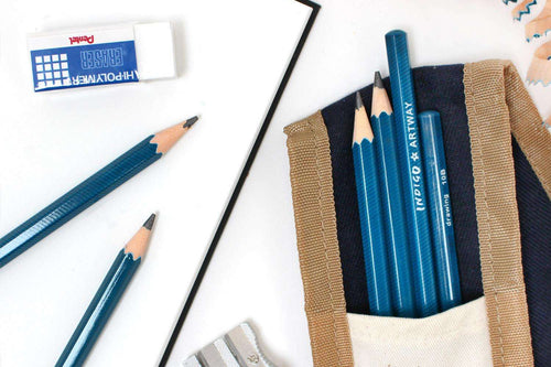 Artway INDIGO 6 pencil wallet set