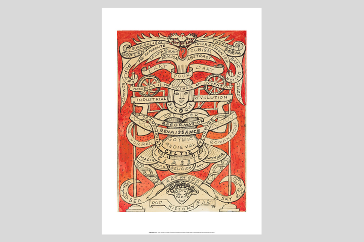 Peggy Angus - 'Necessity is the Mother of Invention' A2 poster print