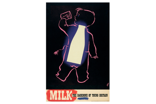 James Fitton - Milk, The Backbone of Young Britain - Poster print