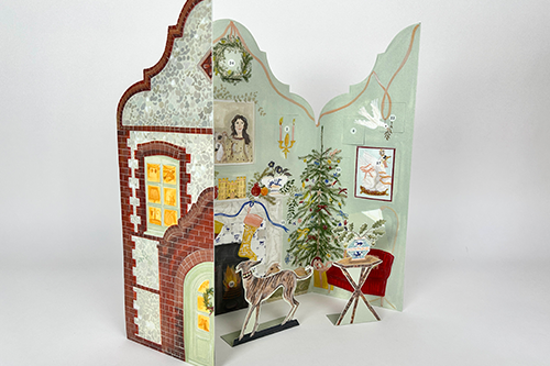 3D Advent Calendar - 'Festive Dutch Gable' by Polly Fern