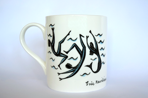 'Swimmers & Tennis' Mug - Eric Ravilious