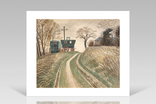 Giclee print: Eric Ravilious, Caravans, (1936) -Limited Edition Giclee Print